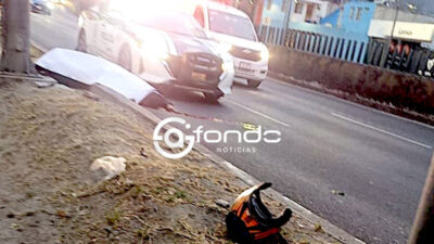 TRAGEDIA. Motociclista se estrella a toda velocidad y se rompe la cabeza en la CDMX