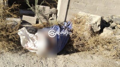 ATERRADOR. Meten cuerpo maniatado a una lona y un costal; lo dejan en la calle en Edomex