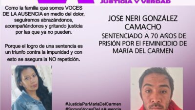 María del Carmen acababa de entrar a la Guardia Nacional y la mataron en un hotel; ya se hizo justicia