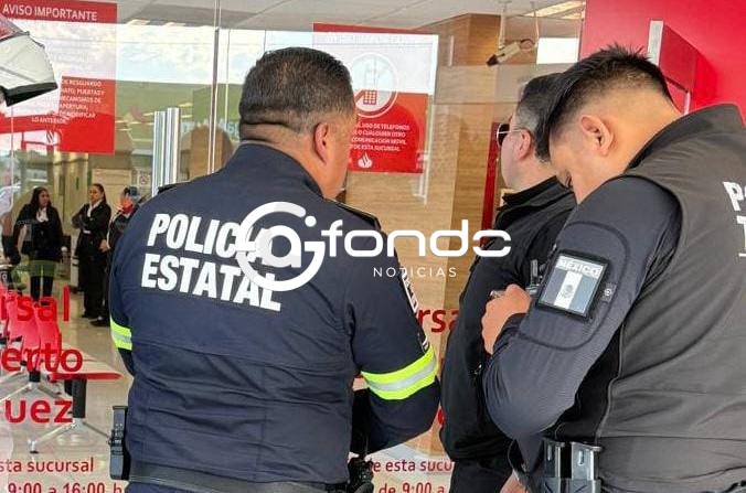 BANCAZO. Sujeto asalta sucursal bancaria con una hoja de papel y una amenaza de bomba