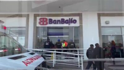 ATRACO: Solitario sujeto amenaza a una cajera y roba sucursal de BanBajío
