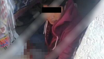 VIDEO: ‘¡Suelta el cuchillo!’; Luis atacó a tres mujeres y se cortó al verse rodeado