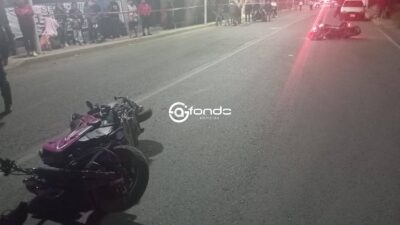 TRAGEDIA. Mujer manejaba una moto; muere tras chocar con otro biker y ser arrollada por transporte público