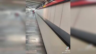 VIDEO: Joven vive momentos de miedo en un larguísmo transbordo del Metro