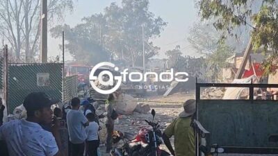 URGENTE: Fuerte incendio consume una conocida zona de basureros en Edomex