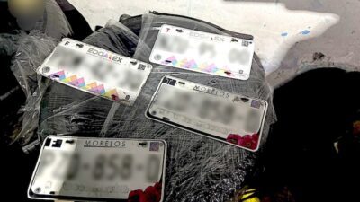 CRIMEN. Encuentran armas, droga y placas de automóviles de una banda dedicada al robo de autos
