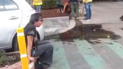 VIDEO: ‘Viene hasta la m…’; conductor borracho ocasiona fuerte accidente