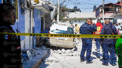 DESASTRE. Explota cilindro de gas; 8 heridos, 7 casas dañadas y 2 autos perdidos, el saldo