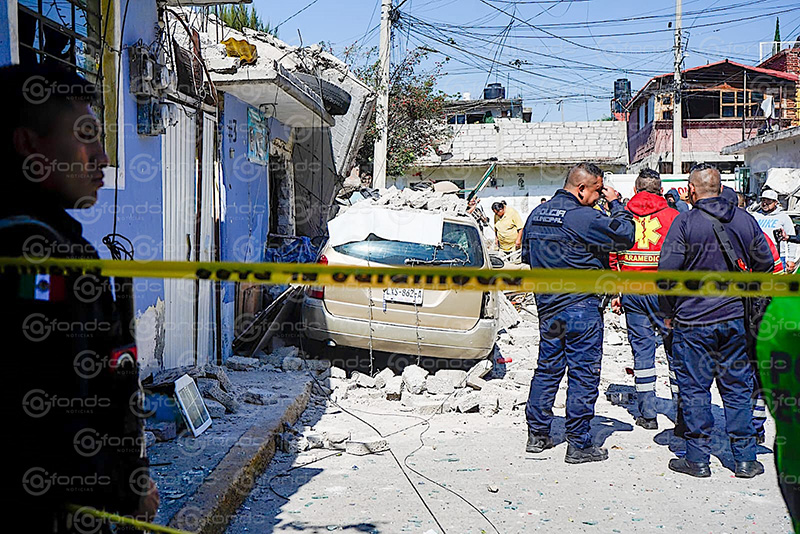 DESASTRE. Explota cilindro de gas; 8 heridos, 7 casas dañadas y 2 autos perdidos, el saldo