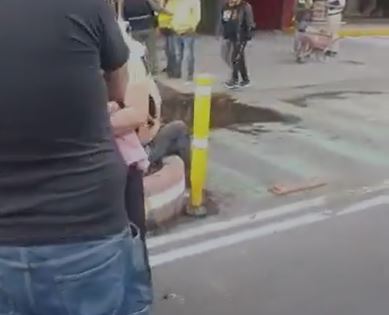 VIDEO. Borracho al volante se accidenta y le echan la culpa a la ciclovía de Tlalpan