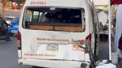 ÚLTIMA HORA: Pipa sin frenos ni placas choca combi llena de pasajeros; hay varios heridos