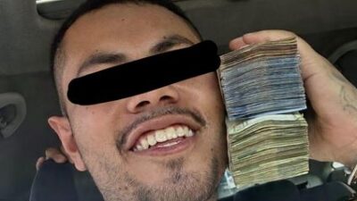 CRIMINAL. Delincuente se lucía en fotos con dinero robado; se llama Shay Ulises y ya lo detuvieron