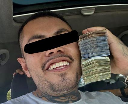 CRIMINAL. Delincuente se lucía en fotos con dinero robado; se llama Shay Ulises y ya lo detuvieron