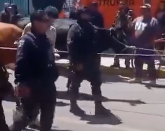 VIDEO: ‘¡Ratero!’; pobladores amarran y casi linchan a presunto ladrón de ganado