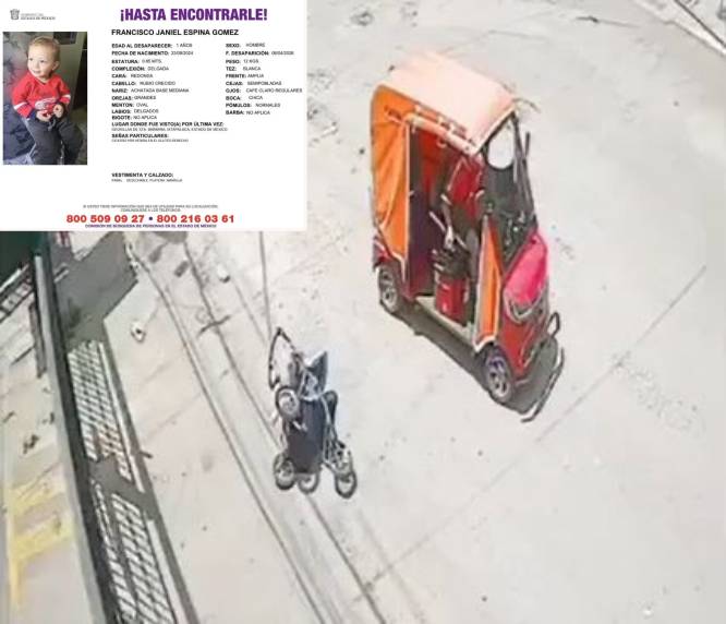 VIDEO. Pequeño de 2 años es raptado por su madre y un cómplice armado en Edomex