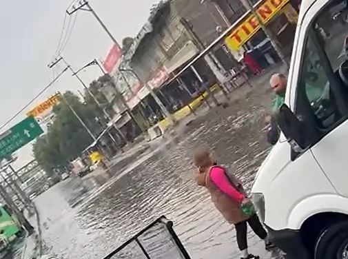 VIDEO: Vendedores de muebles querían cerrar la avenida y apedrean camiones de pasajeros