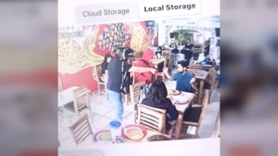 VIDEO. Asaltantes armados amenazan a clientes de una fonda en Ecatepec