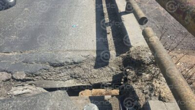 VIDEO. ‘Bomba de tiempo’; denuncian graves daños en un puente vehicular que divide CDMX y Edomex