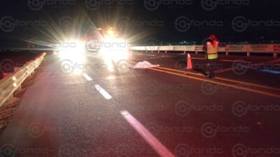 TRAGEDIA. Abuelo cruzaba la autopista de noche y muere arrollado; el conductor escapó