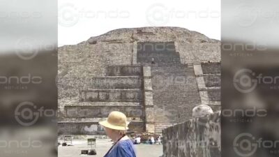 VIDEO: ‘¡Llamen a la policía!’; sujeto armado sube a la Pirámide de la Luna y realiza detonaciones