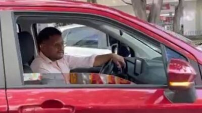 VIDEO: ‘¡Hazme famoso!’; conductor de app usaba ciclovía como base ‘VIP’