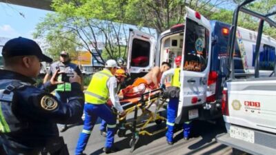 ALERTA: Joven trabajador es electrocutado cuando pintaba sobre un puente