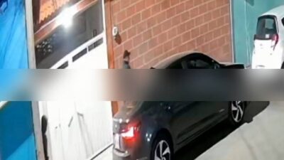 VIDEO: Conductor es encañonado y robacoches lo obligan a sentarse en la banqueta