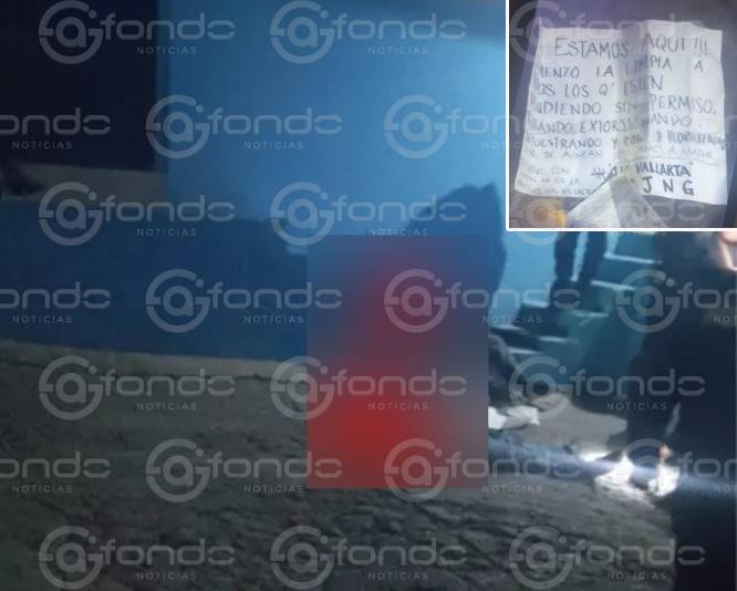 NARCOGUERRA. Criminales rafaguean a cinco personas; dos mueren y dejan un mensaje