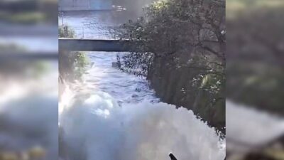 VIDEO: Nueva mega fuga provoca tremendos daños y se desperdician millones de litros de agua