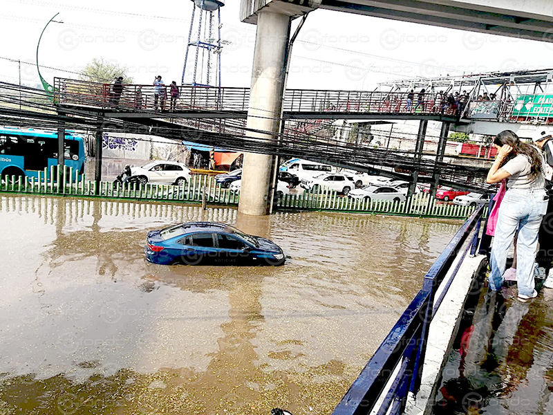 VIDEO. Fuerte granizada provoca inundaciones en Coacalco y Ecatepec