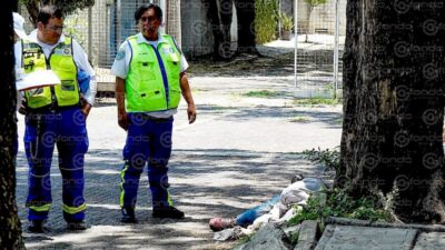 MACABRO. Cámaras graban el momento en que una mujer abandona el cadáver de su esposo abajo de un árbol