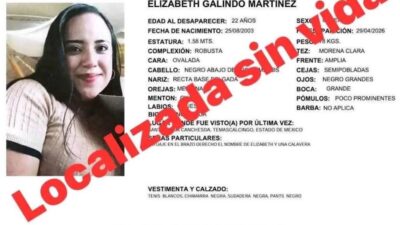 PESADILLA. Elizabeth tenía 22 años y desapareció en el Estado de México; hoy encontraron su cuerpo en Puerto Vallarta