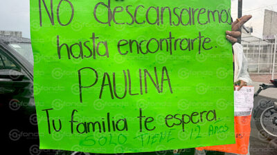 TERRIBLE. Desaparece Paulina Maritza de 12 años; la Fiscalía de dice a sus padres que ‘regresen el lunes’