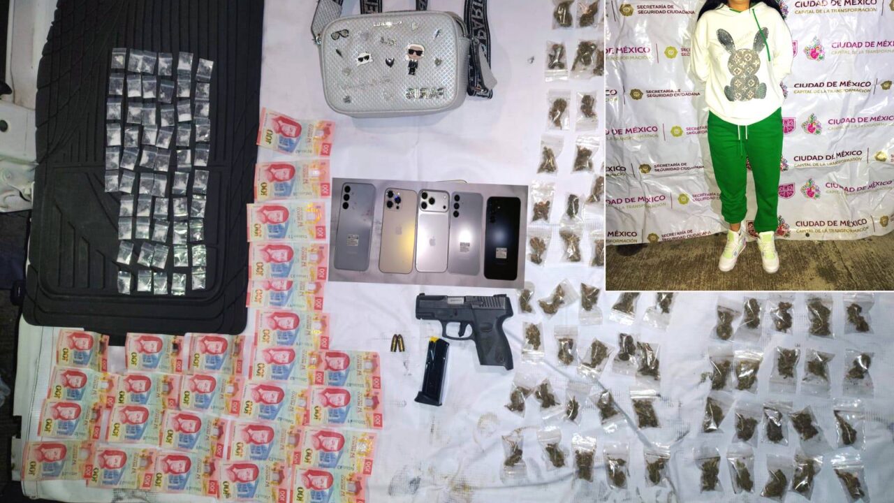 ATENCIÓN: ‘La Tania’ es novia de un peligroso criminal; la agarran con dinero, drogas y armas