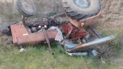 DESGARRADOR: Don Rosario tenía 88 años y trabajaba en su tractor cuando murió aplastado