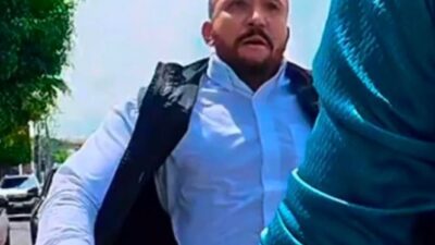VIDEO: ‘Guarura’ armado da golpiza a joven ciclista porque ‘lo vio feo’