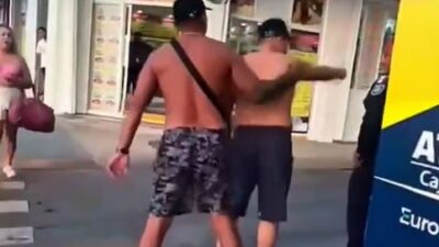 VIDEO: Chilangos ‘mala copa’ insultan a empleados de bar de playa y reciben una golpiza