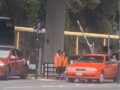 VIDEO: Conductor no quería pagar la caseta y le salieron más caras sus llantas