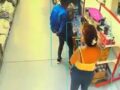 VIDEO: Farderas se llenan las ropas con mercancía en una tienda 3B