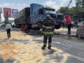 URGENTE: Tráiler ‘misterioso’ choca y el conductor escapa en Edomex