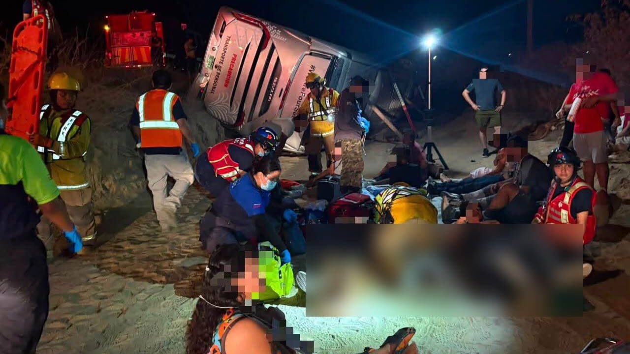 PESADILLA: Trabajadores volvían en autobús a sus casas cuando llegó el impacto; hay 3 muertos
