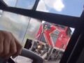 VIDEO: ‘¡Nooooooo…!’; pasajeros de camión casi son arrastrados por el tren