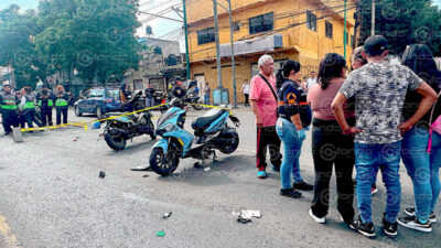 ACCIDENTE. Choque entre motonetas deja una mujer sin vida y tres personas lesionadas