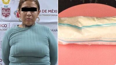 INCREÍBLE: Joven mujer intentó meter 65 gramos de polvo blanco al reclusorio