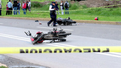 ACCIDENTE. Choque entre dos motocicletas deja un muerto y dos heridos en Edomex