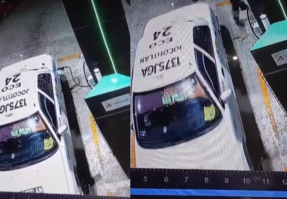 VIDEO: Taxista huye sin pagar su gasolina y regresa al saber que ya era viral