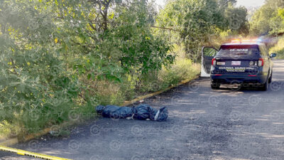 MACABRO. Abandonan cuerpo embolsado y con huellas de tortura en Naucalpan