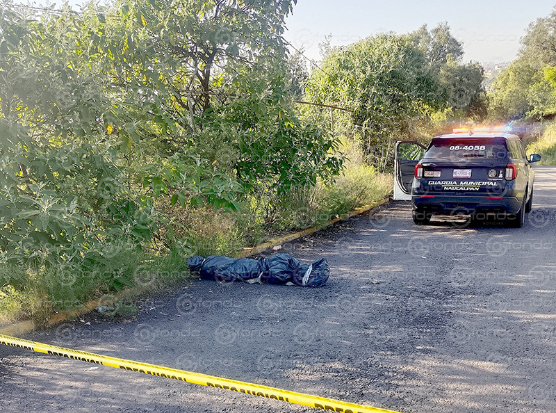 MACABRO. Abandonan cuerpo embolsado y con huellas de tortura en Naucalpan