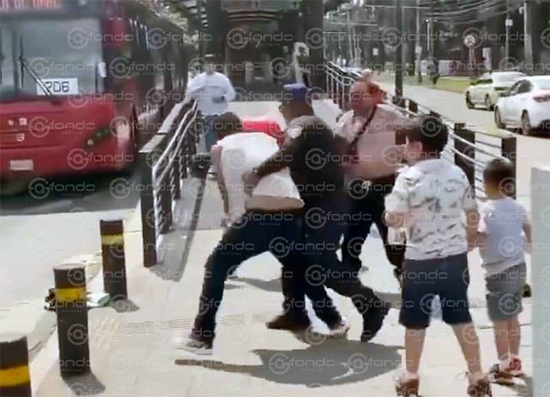 VIDEO. “Los niños Fernanda, los niños wey”; graban pelea entre parejas en estación del Metrobús