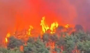 VIDEO: Helicópteros chocan en el aire cuando combatían un incendio forestal